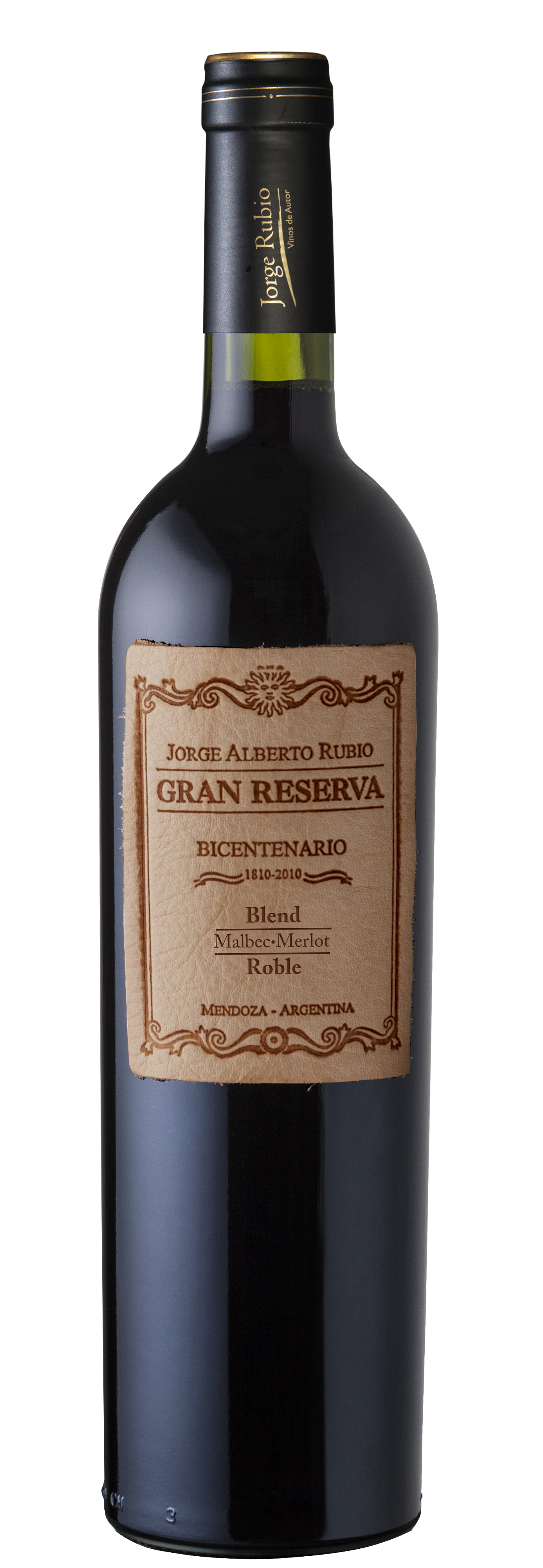 Jorge Rubio Gran Reserva Bicentenario Blend Malbec Merlot 2019